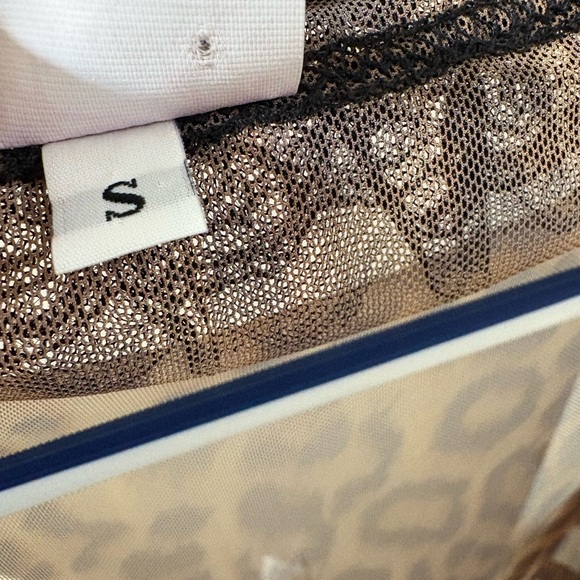 Leopard Print Sheer Lace Trim Robe Trashy Lingerie - Picture 6 of 6